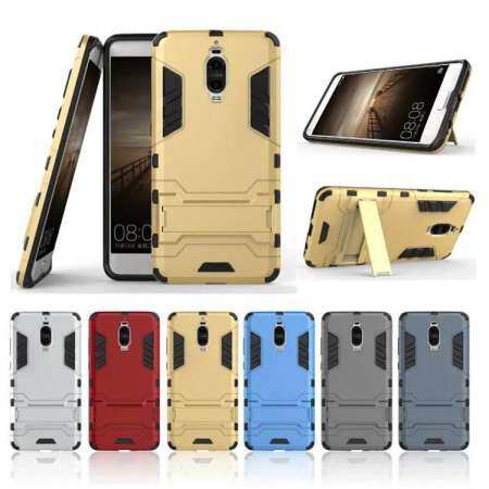 สำหรับ Huawei Mate 9 Pro Iron Man Hard เคสโทรศัพท์ชุดเกราะหุ่นยนต์ PC TPU ไฮบริด SHELL Stand Holder ป้องกันเคสกันกระแทก
