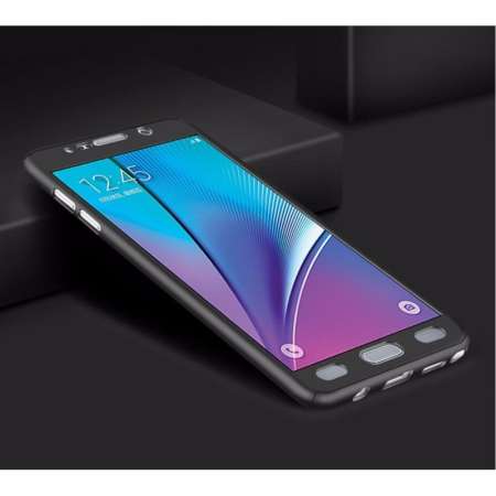 For Samsung Galaxy Note 3 N9000 Case 360 Degree Full Body Protection Hard PC With Tempered Glass (Black)