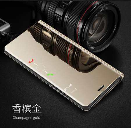 สำหรับ Samsung Galaxy หมายเหตุ 5 หรูหราชุบกระจกสมาร์ทดูกรณีใสโปร่งใสสำหรับ Samsung note5 หนังเทียมหนังที่อยู่อาศัย - นานาชาติ