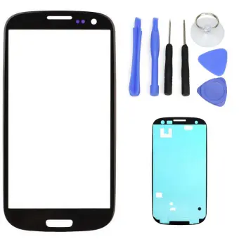 Black Front Outer Glass lens para Samsung Galaxy s3 i9300 LCD + Touch Screen