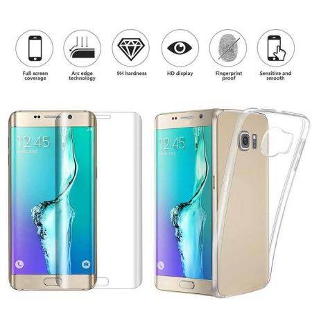 For Samsung Galaxy S6 Edge Plus Shockproof Back Case+Tempered Glass Screen Film