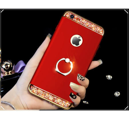 ปิดป้องกัน Vivo V5/V5S/Y67 ฝาหลัง 3 ใน 1 ชิ้น Hard Bling เพชร 360 โทรศัพท์กล่องใส่แหวนสำหรับ Vivo V5/ v5S/Y67 - INTL