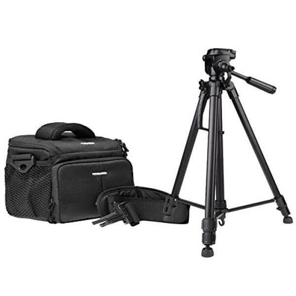 Foto Kamera Tasche Aksi Hitam Tasche Set MIT Foto Videostativ Inkl. Stativtasche F? R Canon EOS 1300D 1200D 760D 750D 700D 80D Nikon D7200 D610 D500 D5500 D5300 D3300 D3200-Intl