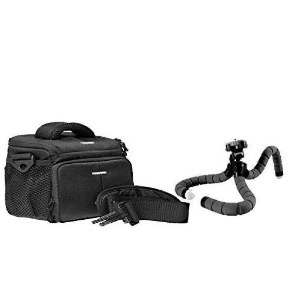 Foto Kamera Tasche Aksi Hitam Tasche Set MIT Reisestativ Flexi Rollei Monyet F? R Canon EOS 1300D 1200D 760D 750D 700D 80D Nikon D7200 D610 D500 D5500 D5300 D3300 D3200-Intl