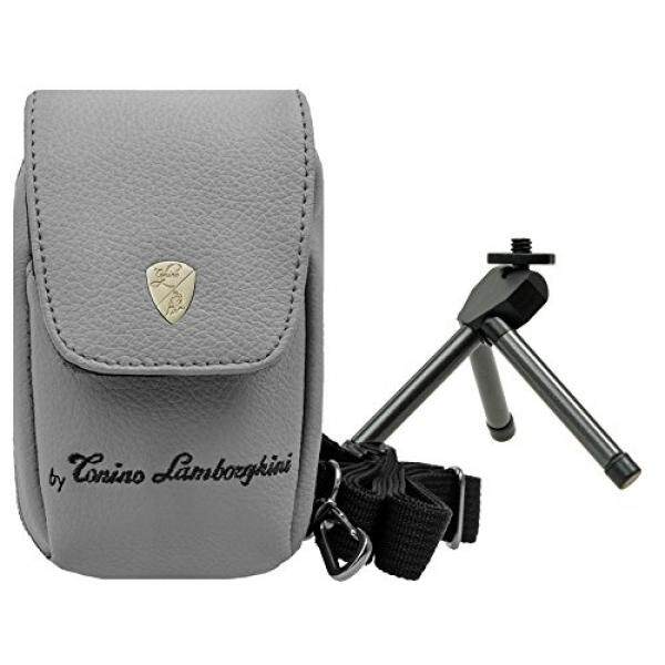 Foto Kamera Tasche Lamborghini Leder Set MIT Tisch Stativ F? R Sony DSC-RX100 V HX80 Sony DSC-RX100 IV WX500 HX90V RX 100III HX60V-Intl