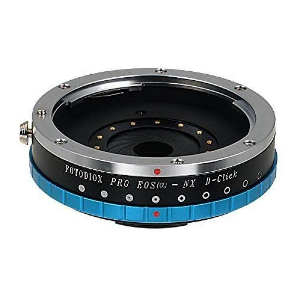 Fotodiox Pro Lens Mount Adapter with Built-in De-Clicked Iris, Canon EOS EF Lens (NOT EF-S Lens) to Samsung NX Camera Adapter, Fits Samsung NX1, NX3000, NX Mini, NX30, Galaxy NX, NX2000, NX 1100, NX300, NX300M Mirrorless Digital Cameras - intl