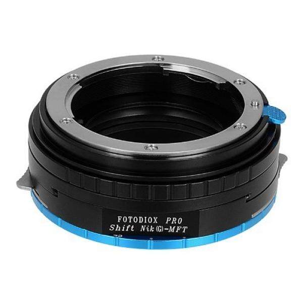 Fotodiox Pro Lens Mount Shift Adapter with Aperture Dial for Nikon G Lens to MFT (Micro 4/3 Four Thirds) Mount Mirrorless Camera with Shift and Rotation - fits Olympus PEN E-P5, E-PL5, E-PM2, E-P3, E-PL3, Panasonic Lumix DMC-GH4, GM1, GX7, G6, GF6, - intl