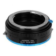 Fotodiox Pro Lens Mount Shift Adapter with Aperture Dial for Nikon G Lens to MFT (Micro 4/3 Four Thirds) Mount Mirrorless Camera with Shift and Rotation - fits Olympus PEN E-P5, E-PL5, E-PM2, E-P3, E-PL3, Panasonic Lumix DMC-GH4, GM1, GX7, G6, GF6,