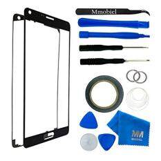 Front Glass for Samsung Galaxy NOTE 3 N900 N9000 N9005 Black Display Touchscreen incl 12 pcs Tool Kit / Pre-cut Sticker / Tweezers/ Roll of 2mm Adhesive Tape / Suction Cup / Metal Wire / Microfiber cleaning cloth MMOBIEL