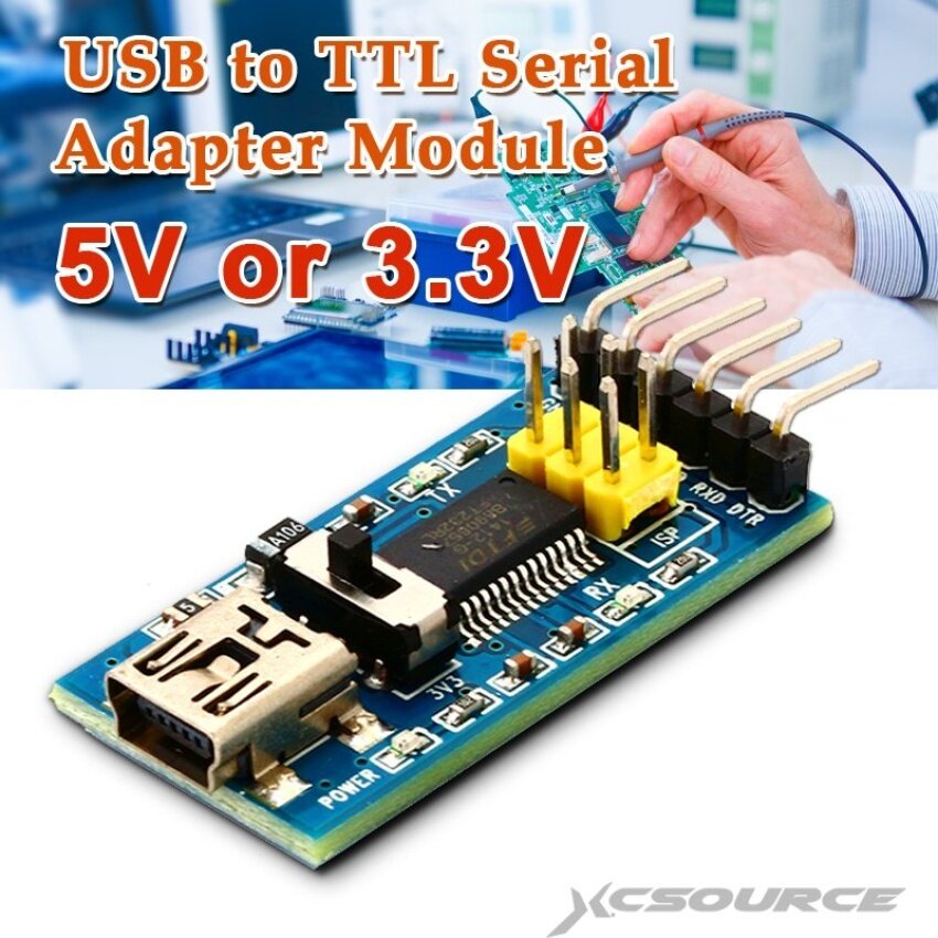 FT232RL 3.3V 5.5V FTDI USB to TTL Serial Adapter Module ArduinoPort Blue TE321 - intl
