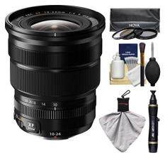 Fujifilm 10-24mm f/4.0 XF R OIS Zoom Lens with 3 Hoya UV/CP/ND8 Filters Kit for X-A2, X-E2, X-E2s, X-M1, X-T1, X-T10, X-Pro2 Cameras