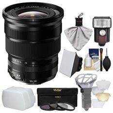Fujifilm 10-24mm f/4.0 XF R OIS Zoom Lens with Flash + Soft Box + 2 Diffusers + 3 Filters Kit for X-A2, X-E2, X-E2s, X-M1, X-T1, X-T10, X-Pro2 Cameras
