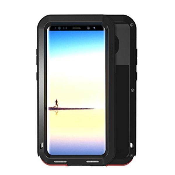 Galaksi Note 8 Case, mangix CINTA MEI Air Tahan Anti Guncangan Aluminium Logam Super Anti Shake Silikon Penuh Badan Perlindungan untuk Samsung Galaksi Note 8 (Hitam) -Internasional