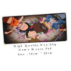 Professional uses Game Mouse Pad Non slip Professional uses 70cm*30cm Rubber Map Cartoon One Piece Luffy 3 Brothers Anime Design Unisex Malaysia