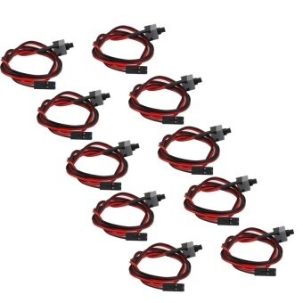 Generik 10x Motherboard Komputer Kabel Daya Sakelar On/Mati/Reset Penggantian (Merah)-Internasional