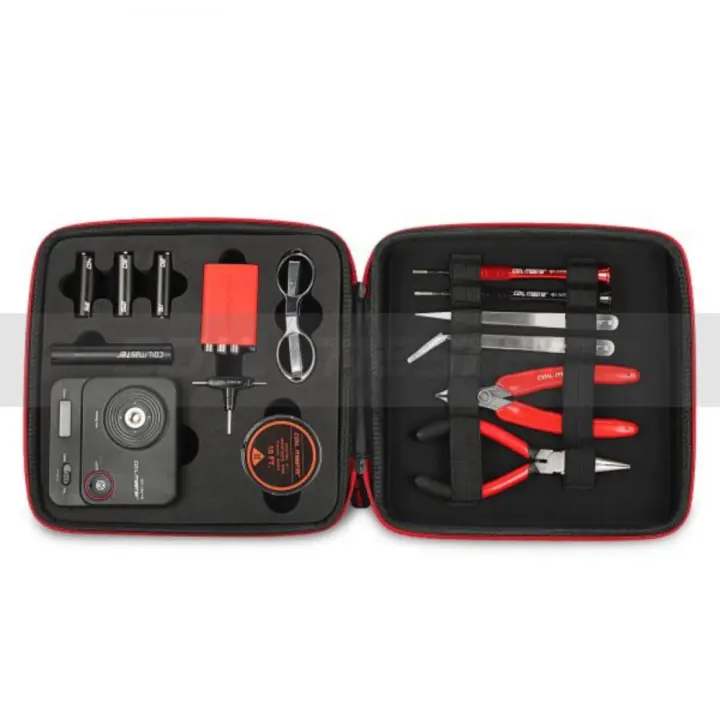 Genuine Coil Master Diy Full Kit V3 521 Tab Mini V2 Coiling Jig V4 Cutter Tweezer Driver Alan Key Wire Cotton Rebuild Recoil Vape