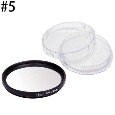 GETEK 37-77 มม. UV Ultra - VIOLET FILTER ตัวป้องกันเลนสสำหรับ Camera Canon DSLR/SLR/DC/DV (ขนาด: 49 มม.)
