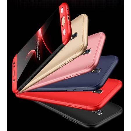 เคส GKK 3 in 1 เคสโทรศัพท์สำหรับ # ซัมซุงกาแล็คซี่ J7 Pro/J7 2017/J730 #360 องศา protection Anti - Fall HARD