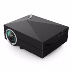 GM60A Proyektor 1000 Lumens Wifi Mini Video TFT LCD Kancing Logam dan Lensa Edge Hitam Uni Eropa Plug