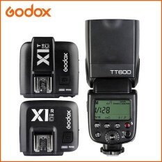 GODOX TT600 2.4G Speedlite Nirkabel Flash X1T-C Memicu X1R-C Penerima untuk Canon