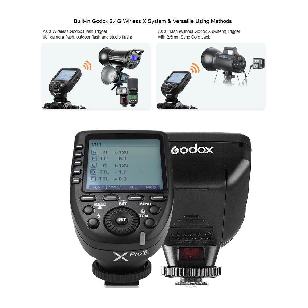 GODOX XPRO-F TTL Nirkabel Pemicu Flash Transmitter Dukungan TTL Autoflash 1/8000 S HSS LCD Besar 5 Group Tombol 11 disesuaikan Fungsi untuk Fujifilm GFX50S X-Pro2 X-T20 X-T2 X-T1 X-Pro1 X-T10 X-E1 X-A3 X100F X100T-Intl