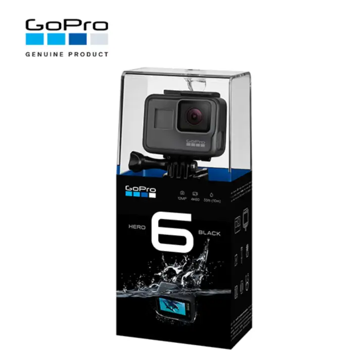 Gopro Hero 6 Black Hero6 Black Waterproof Action Camera Official Gopro Malaysia Warranty Lazada