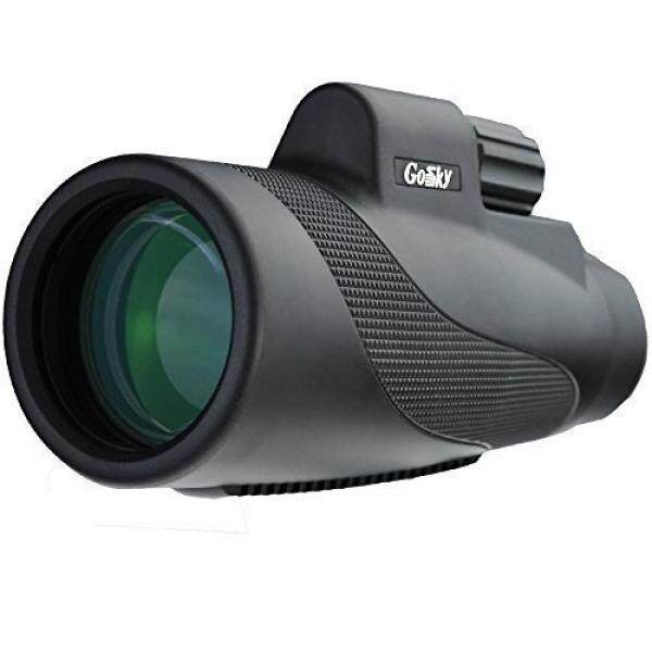 Gosky 12X50 Daya Tinggi Monokular Prisma-Tahan Air/Kabut Tahan/Tahan Guncangan Grip Lingkup-FMC Hijau film Lensa Optik-untuk Hiking, berburu, Mendaki, Mengamati Burung Menonton Satwa Liar dan Pemandangan-Intl