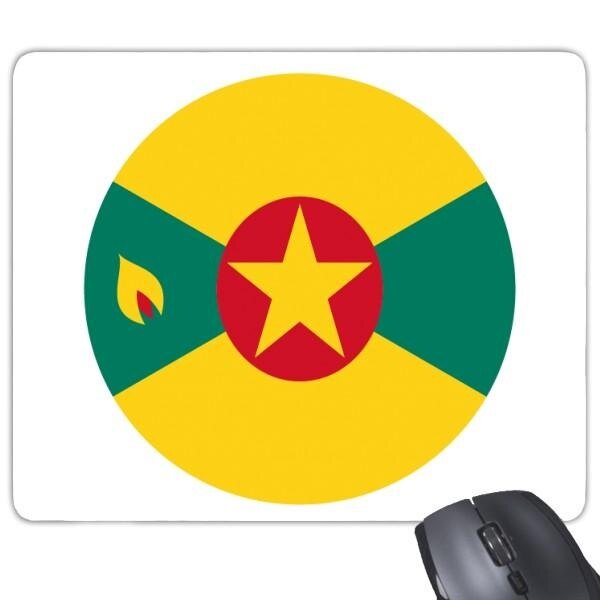 Grenada Utara Ameica Lambang Nasional Persegi Panjang Non-Slip Mousepad Karet Mouse Permainan Pad Hadiah-Intl