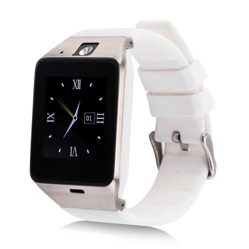 GV18 Smart Watch Sync Notifier Support Sim Card for Android 4.1 to5.0 phone with 1.3 million pixel camera SMS Alarm clock White -Intl - intl
