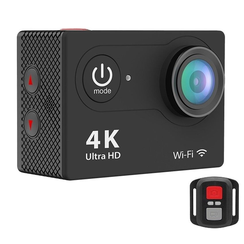 H9R Jarak Jauh Pengendali 2-Inci LCD Ultra-hd 4 K WIFI Olahraga Kamera Aksi (Hitam) -Internasional