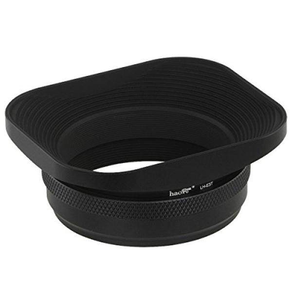 Haoge LH-E3T Persegi Logam Lensa Tudung Bayangan dengan 49 Mm Adaptor Lingkaran untuk Fuji Fujifilm FinePix X100 X100S X100T X70 x100F Kamera-Internasional
