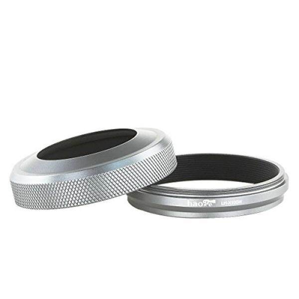Haoge Lh-x100 W 2 In1 Semua Logam Gegenlichtblende MIT Cincin Adapter Set F? R Fuji Fujifilm FinePix X100 X100S X100T Silber-Intl