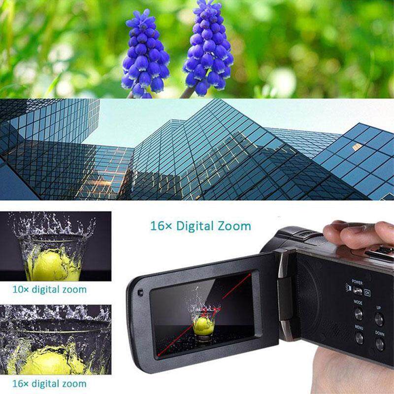 HDV 312P 2.7'' inch Digital Camera HD 1080P 16x Zoom 24MP DV LCD Screen UK Plug