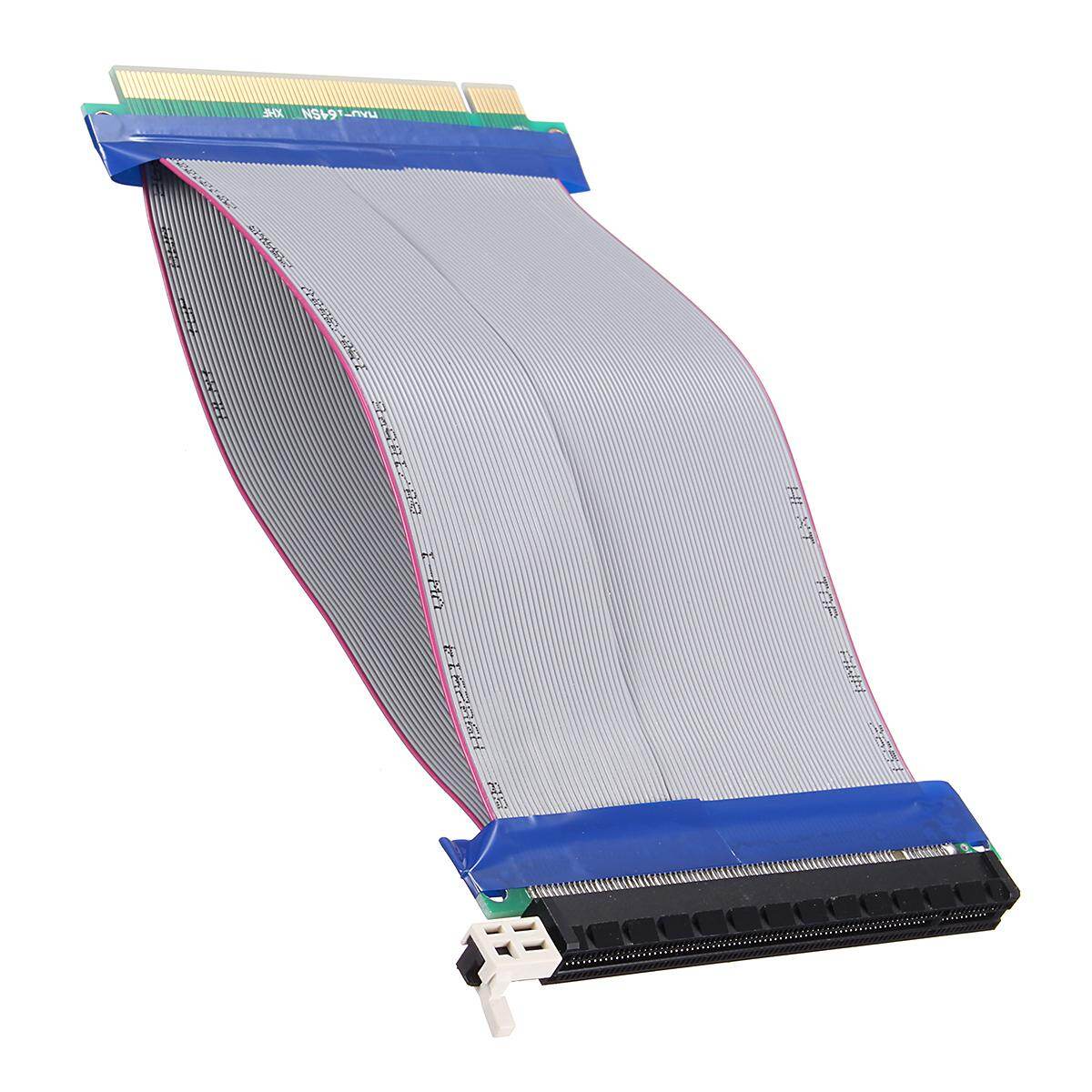 Kualitas Tinggi 19 Cm PCI E Express 16X untuk 16X Riser Kartu Pita Fleksibel Kabel Ekstensi Extender Kabel Pita Converter Adapter-Intl