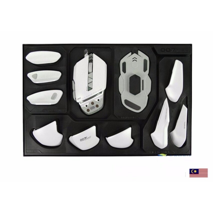 Kualitas Tinggi/Malaysia James Donkey 007 8200 DPI Diy Laser Ergonomis Gamingmouse untuk Buah Gamer, menawarkan Bagian Yang Dapat Dilepas, 54 Uniq-Internasional
