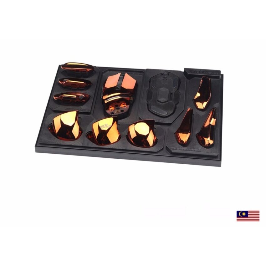 Kualitas Tinggi/Malaysia Keledai James 007 8200 DPI DIY Ergonomis Laser Gamingmouse untuk Pemain Game PC Menawarkan Bagian Bisa Dilepas, 54 Uniq-Intl