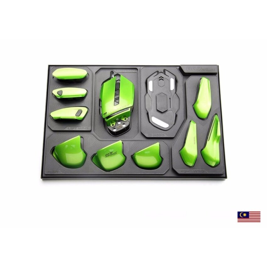 Kualitas Tinggi/Malaysia Keledai James 007 8200 DPI DIY Ergonomis Laser Gamingmouse untuk Pemain Game PC Menawarkan Bagian Bisa Dilepas, 54 Uniq-Intl