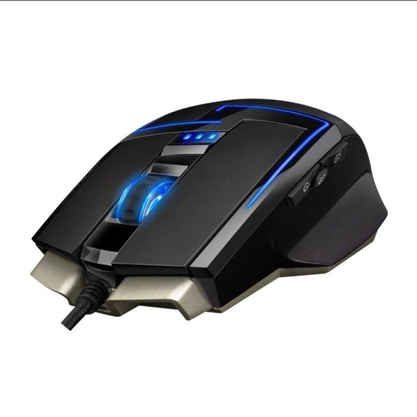 Kualitas Tinggi/(Malaysia) Sunsonny M11 RGB LED Backlit Permainan MOUSE Programmablekeys Berkabel Logam Base-Internasional