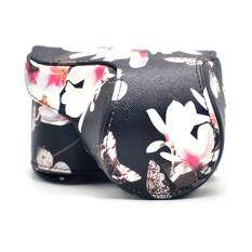 Kualitas Tinggi Kulit Imitasi Antik Tas Kamera Kantong Sarung Pelindung untuk Sony A5000 A5100 16-50 Mm Lensa Kamera