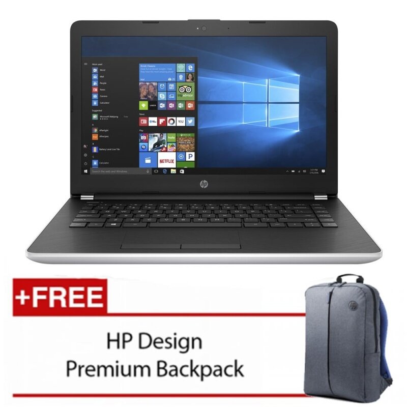 HP 14-bs577TU 14 Laptop Silver ( i3-6006u, 4GB, 1TB, Intel, W10H ) Malaysia