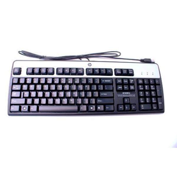 HP BLACK & SILVER USB KEYBOARD MODEL# KU-0316 HP PART# 434821-007 - intl