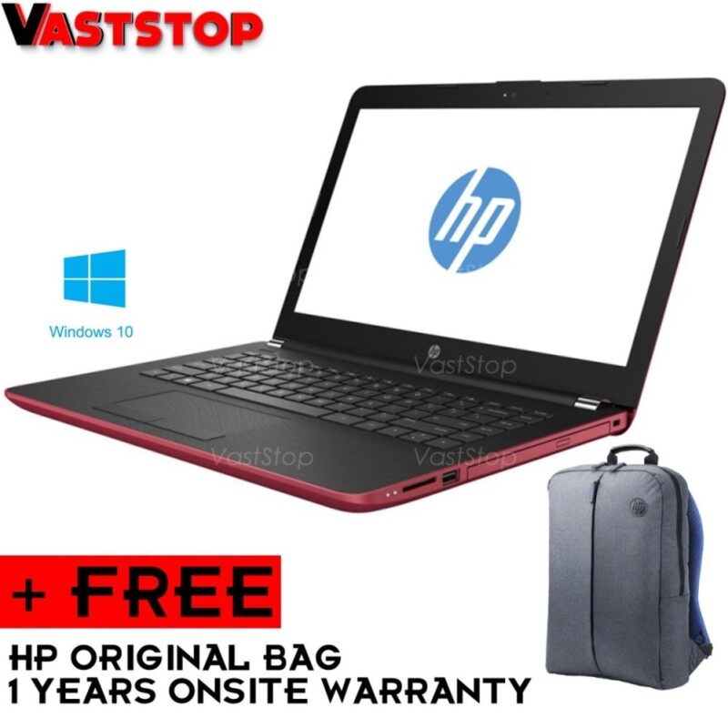 HP 14-bw020AX Laptop (AMD A9-9420/4GB D4/1TB/AMD 520 2GB/14˝HD/W10) Red Malaysia