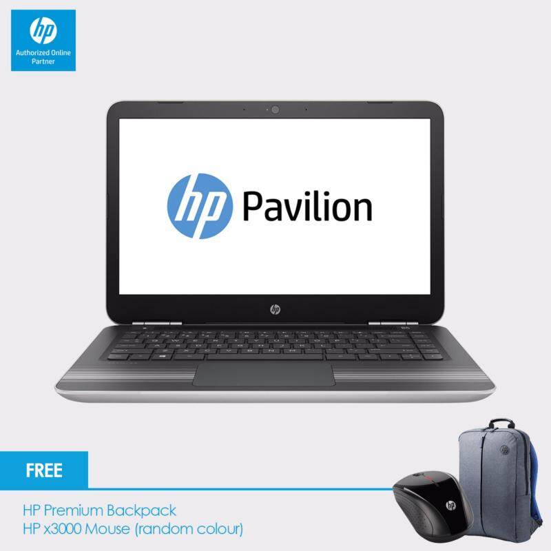 HP Pavilion 14-al107TX Laptop (i7-7500U, 4GBD4, 1TB, 940MX 4GB, 14.0 FHD, Win10) - Natural Silver + Free Backpack n HP X3000 Wireless Mouse + RM100 Shopping Voucher (Online Redeem) Malaysia