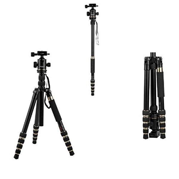 Hutact Hutact Tripod Untuk Kamera, Kit Monopod & Ball Head Kompak untuk Canon Sony, Nikon, Samsung, Panasonic, olympus Kodak, Fuji, Kamera dan Kamera Video-Intl