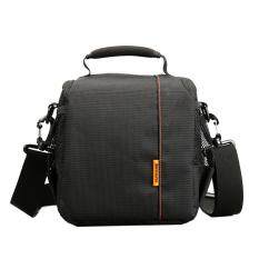Huwang HU107420 Portable Tahan Air Anti Gores Permukaan Poliester Tas Bahu Tas Tangan Dapat Disesuaikan Tali Bahu Yang Dapat Dilepas untuk GoPro, SJCAM, Nikon, canon, Xiaomi Xiayi Yi Apel, Samsung Huawei Ukuran: 18X17X13 Cm (Orange)