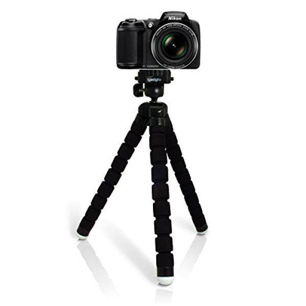 iGadgitz Large Universal Flexible Foam Mini Tripod for Nikon D Series SLR DSLR Cameras DSLR D1 D100 D1H D1X, D200 D2H D2HS D2X D2XS, D3 D300 D3000 D300S D3100 D3200 D3300 D3S - intl
