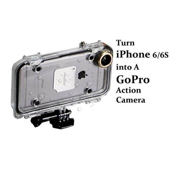 Imagbond iPhone 6/6 S Kasus Anti-Air Mengubah iPhone Anda Menjadi Kamera Aksi GoPro, dapat Dilepas Penutup Depan/Belakang, Guncangan-Tahan, Dipatenkan-Internasional