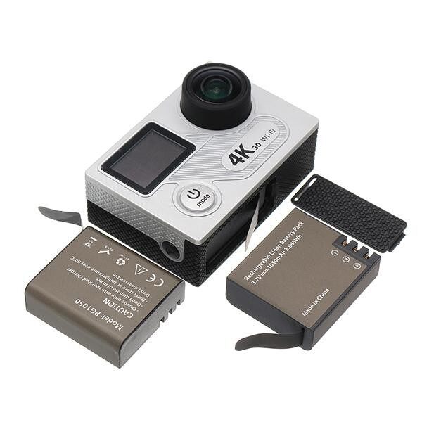 iMars PG1050 Rechargeable Dual Battery and Charger for Eken V8s H8 H9 H8R H9R Sport Action Camera - intl