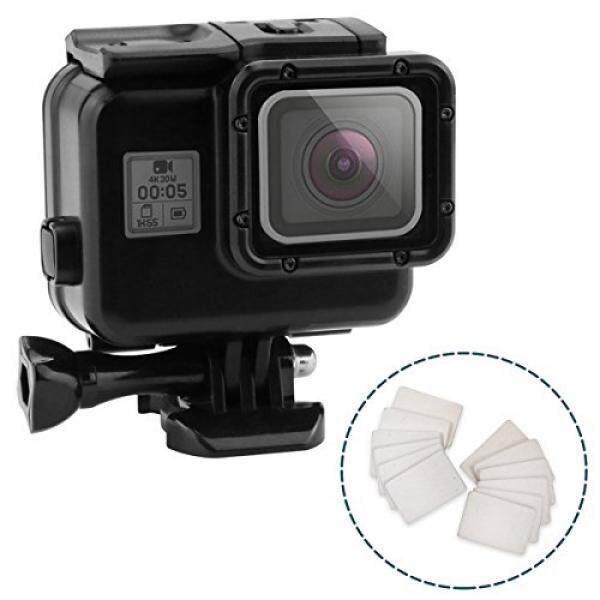 Dampak Citra-Blackout Bawah Air untuk GOPRO HERO 5 & 6 dengan Anti Kabut Sisipan-Matte Pelindung Menyelam Tahan Air shell-40 M Deep Water Scuba Case-Mencakup Solid & Sentuh Pintu Belakang Pilihan-Intl