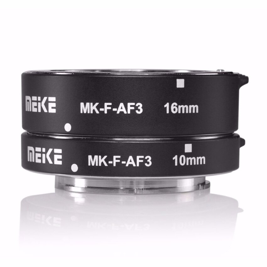 (Impor) meike MK-F-AF3 Logam Fokus Makro Otomatis Tabung Ekstensi 10mm16mm untuk FUJIFILMXPro2/XT1/XA1/XA2/XE1/ XE2/XE2s/XE3/X70/XE1/X3-Intl